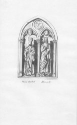 34: 469.- Reina Beatriz - Alfonso X (Bocetos 29-30: según descripción y situación)